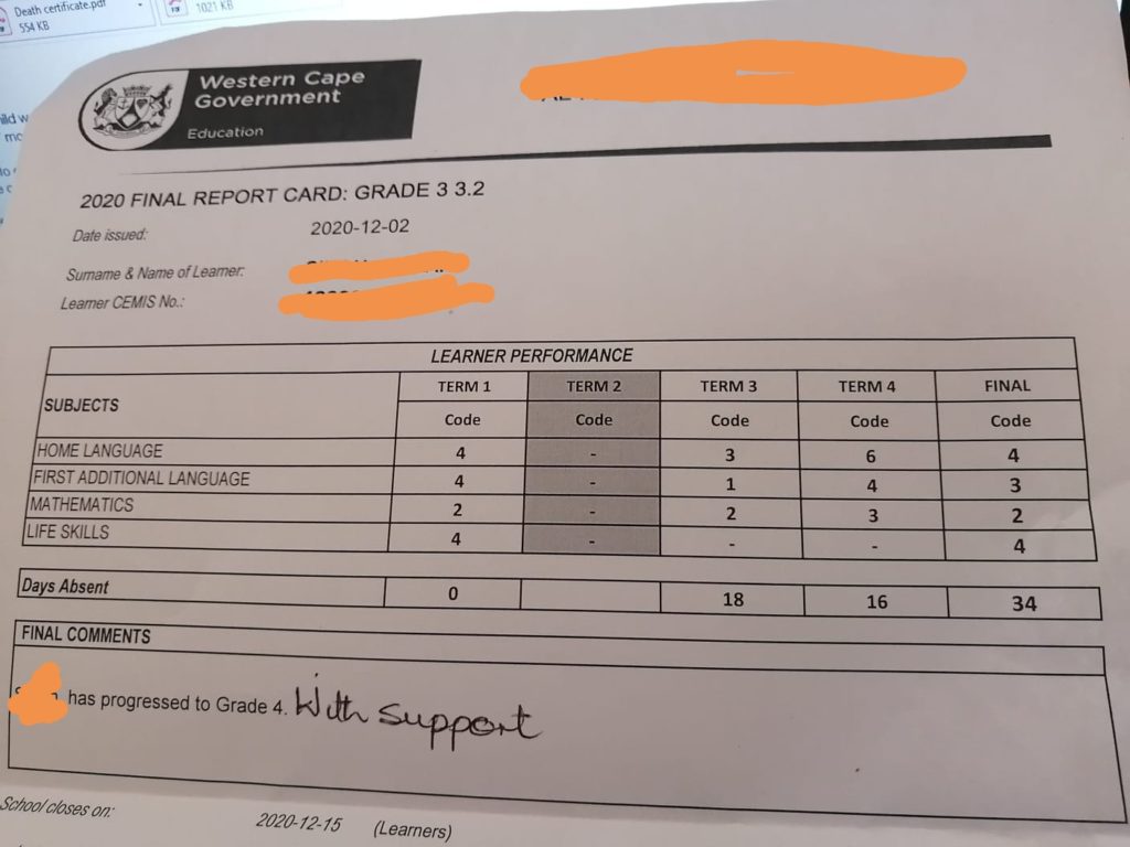Client report